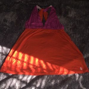 Volcom two toned halter top Sz S